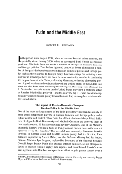 Putin and the Middle East