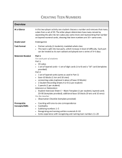 Grade K Teen Numbers