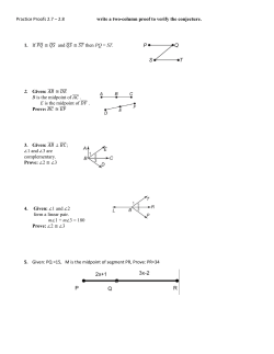 Practice Proofs 2.7 &ndash; 2.8 write a two-column proof