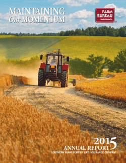 Our Mission Opening Remarks - Southern Farm Bureau Life Insurance