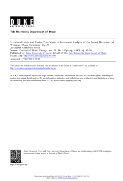 Structural Levels and Twelve-Tone Music: A Revisionist Analysis of