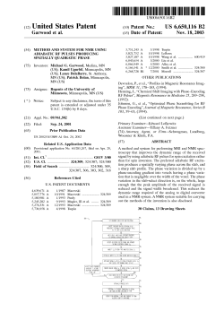 Method and system for NMR using adiabatic RF pulses producing