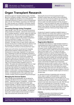 Organ Transplant Research