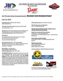 TBF Divisional Tournament host check-off sheet