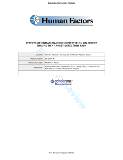 Human Factors - Appalachian State University