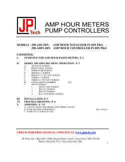MODELS - 290-AH1-DIN AMP HOUR TOTALIZER IN DIN PKG 290
