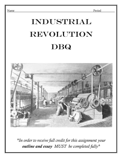 iNDUSTRIAL REVOLUTION DBQ