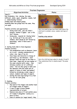 Motcombe and Milton on Stour Fractions progression Developed