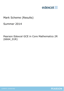 Mark Scheme - Edexcel