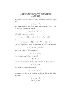 4-The Wave Equation - UC Davis Mathematics