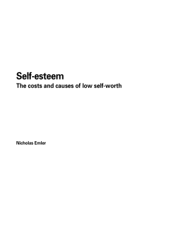 Self-esteem: The costs and causes of low self