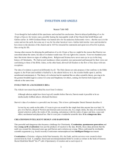 Evolution and Angels