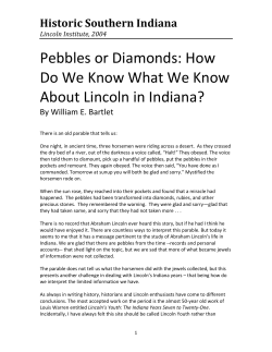 Pebbles or Diamonds - University of Southern Indiana
