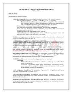 Provide/mount fire extinguisher as indicated