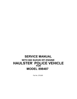 Cushman (with Suzuki engine) Service Manual