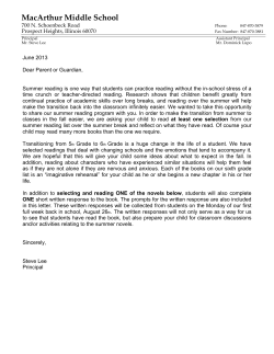 MacArthur Middle School - Prospect Heights School District 23