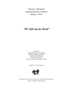 He Lifts up my Head - Adventist Women`s Ministries