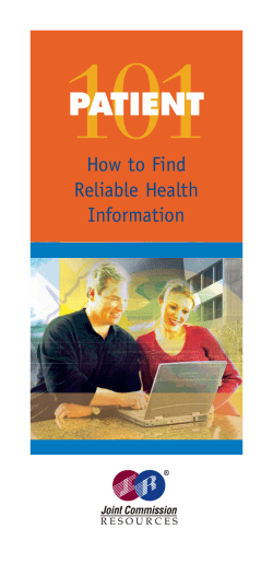 Patient 101 - Joint Commission