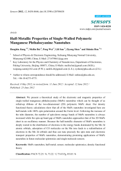 Half-Metallic Properties of Single-Walled Polymeric