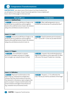 Congruence Transformations 1