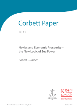Navies and Economic Prosperity &ndash; the New Logic of Sea Power