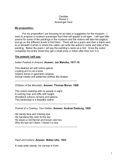 Casidee Period 3 Scavenger Hunt My proposition