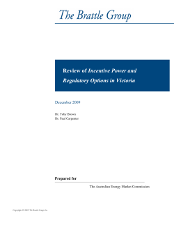 Review of Incentive Power and Regulatory