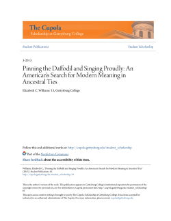 Pinning the Daffodil and Singing Proudly