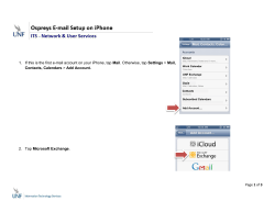 Page 1 of 3 1. If this is the first e-mail account on your iPhone, tap