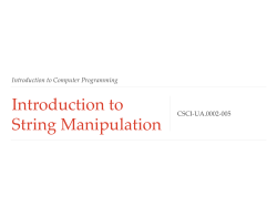 Class Notes - NYU Computer Science