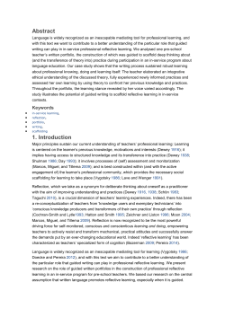 Guided portfolio writing as a scaffold for reflective learning in in