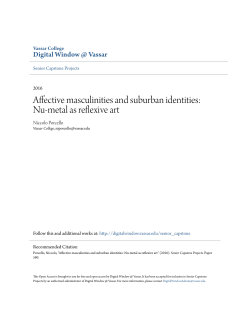 Affective masculinities and suburban identities: Nu