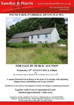 POUND FARM, IVYBRIDGE, DEVON PL21 9EA