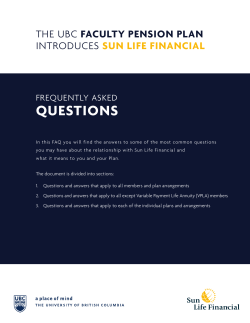 QUESTIONS - Sun Life Financial