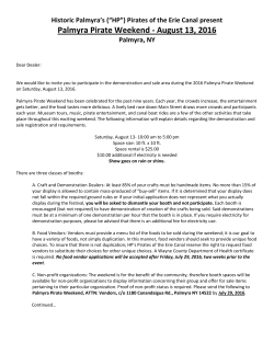 Palmyra Pirate Weekend - August 13, 2016