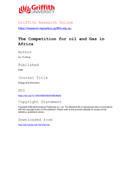 The Competition for oil and Gas in Africa