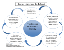 The Process of Historical Inquiry How do Historians do History?