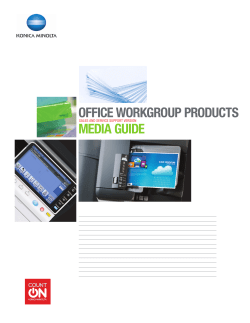 Konica Minolta Media Guide Sales and Service