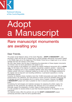 Adopt a Manuscript