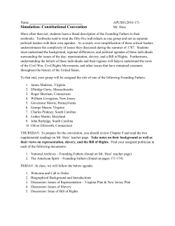 Simulation - Constitutional Convention