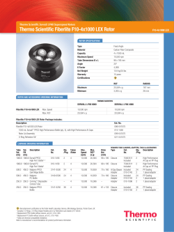 Thermo Scientific Fiberlite F10-4x1000 LEX Rotor
