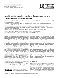 Insights into the secondary fraction of the organic aerosol in a