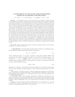 A Comparison of Two-Level Preconditioners based on Multigrid and
