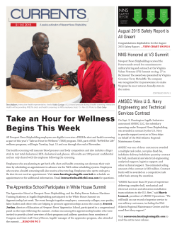 Take an Hour for Wellness Begins This Week