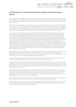 Protocol for Young People Absconding and Return to Home
