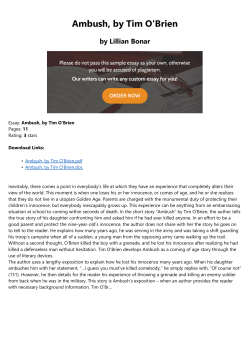 Ambush, by Tim O`Brien