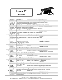 Lesson 17