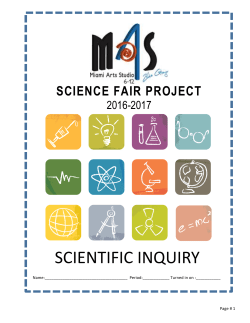 Science Project Packet
