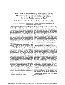 The Effect of Added Dietary Tryptophane on the Occurrence of 2