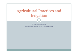 Introduction to Irrigation Engineering - WESI - An